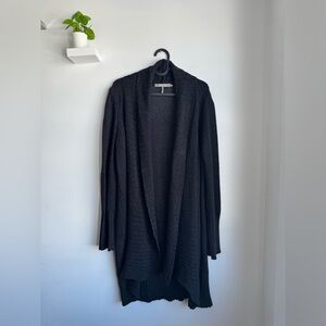 Sandwich Black knit Open-Front Cardigan